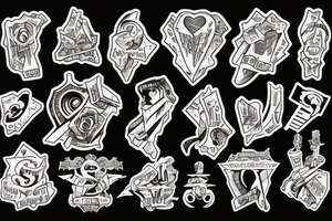 Victorian dubstep memorial tattoo idea