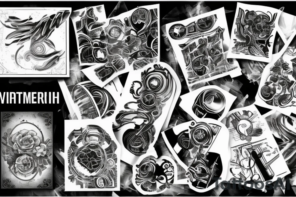 Victorian dubstep memorial tattoo idea