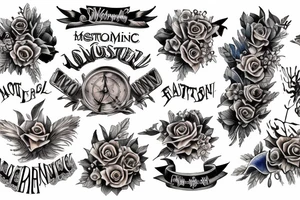 Victorian dubstep memorial tattoo idea