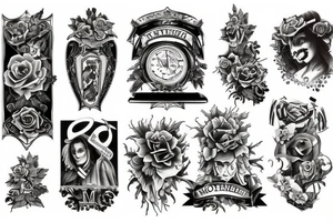 Victorian dubstep memorial tattoo idea