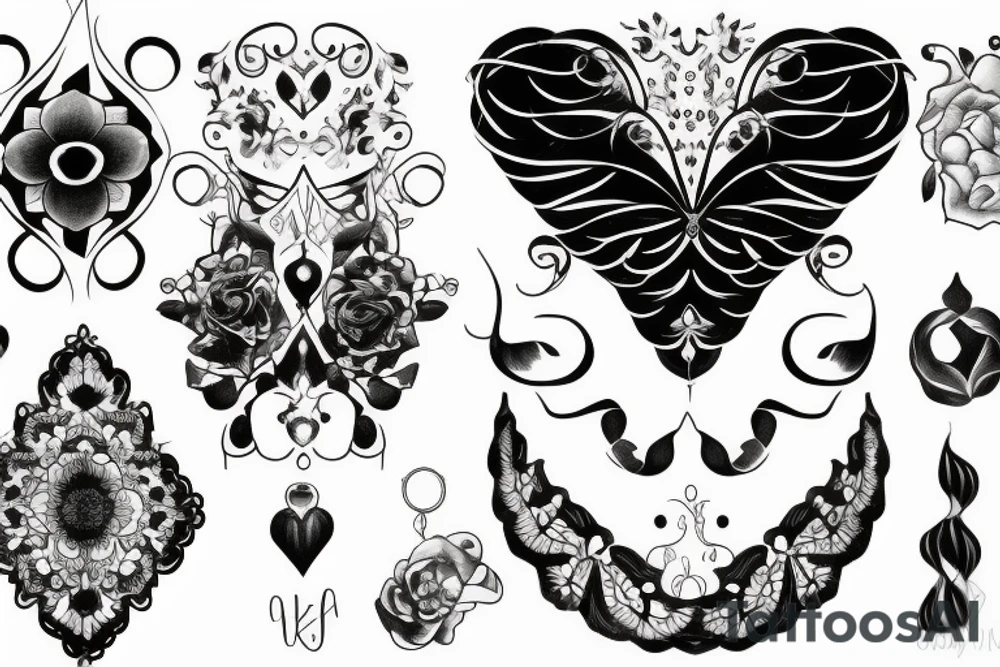 Mist combined with pearl tattoo idea