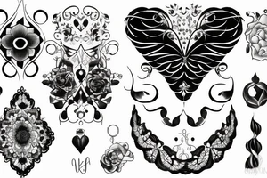 Mist combined with pearl tattoo idea