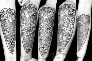 Ace of hearts, jack of spades, minimalistic tattoo idea