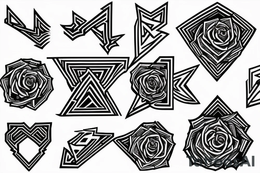 Derick rose logo tattoo idea