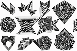 Derick rose logo tattoo idea