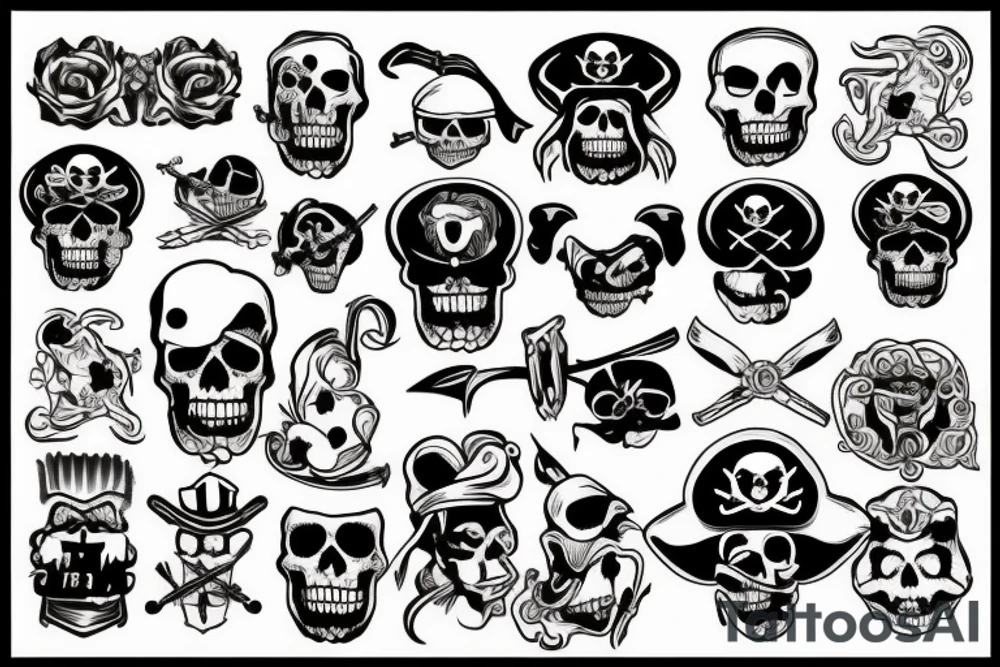 Pirate themed tattoo idea