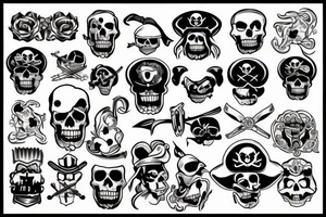 Pirate themed tattoo idea