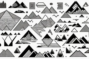 Sunrise over the mountains. Sunset over the ocean tattoo idea