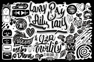 F
A
M
I
L
Y tattoo idea