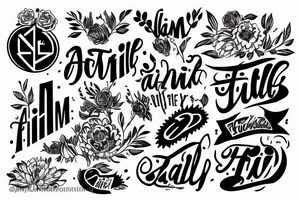F
A
M
I
L
Y tattoo idea