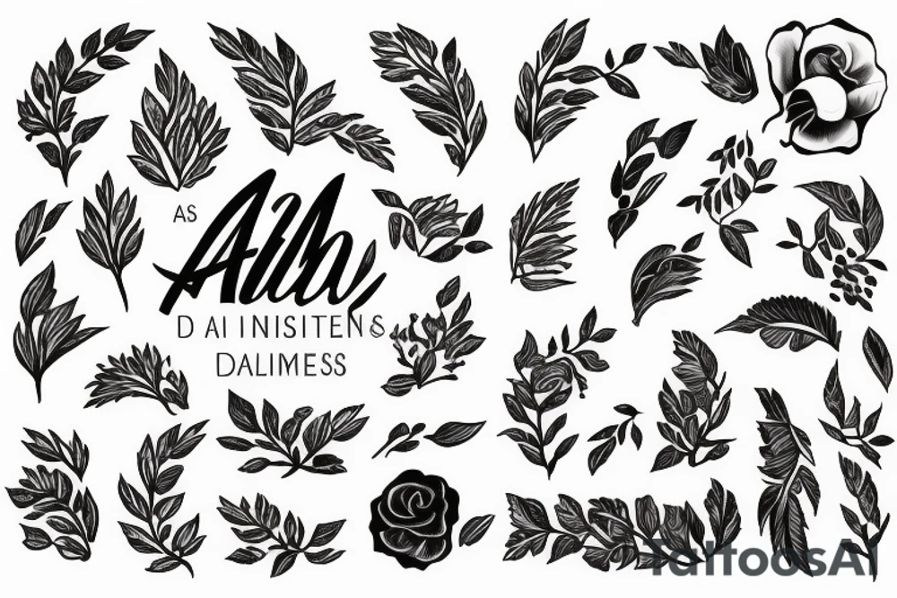 F
A
M
I
L
Y tattoo idea