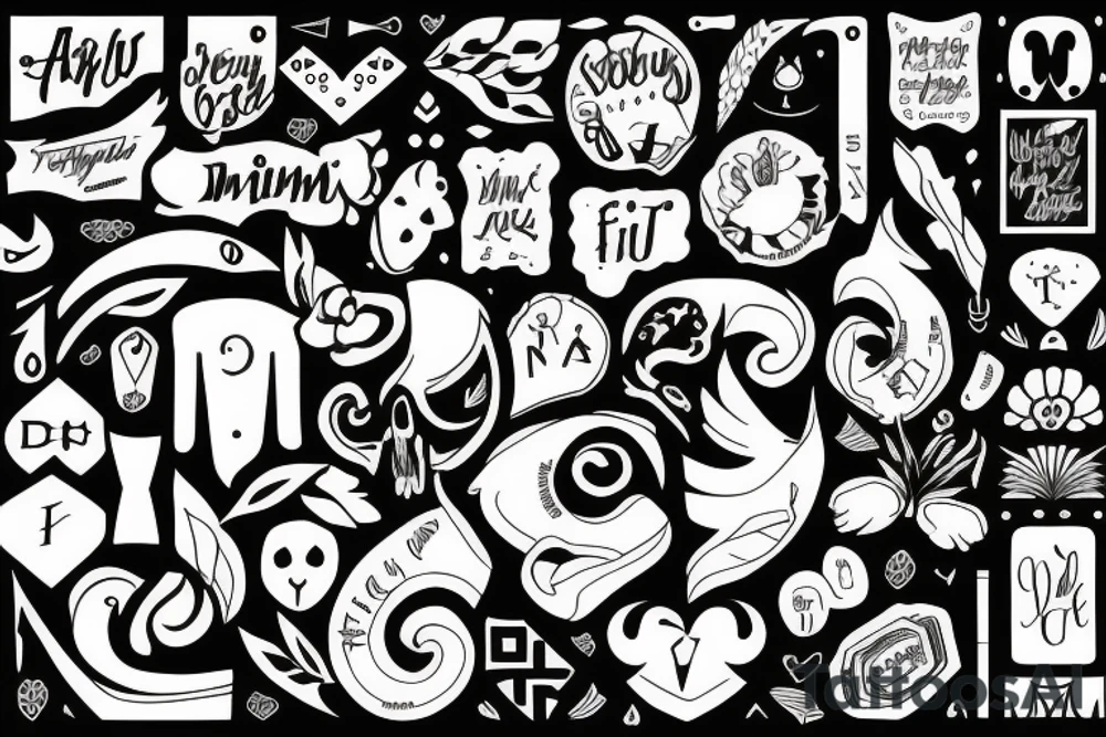 F
A
M
I
L
Y tattoo idea