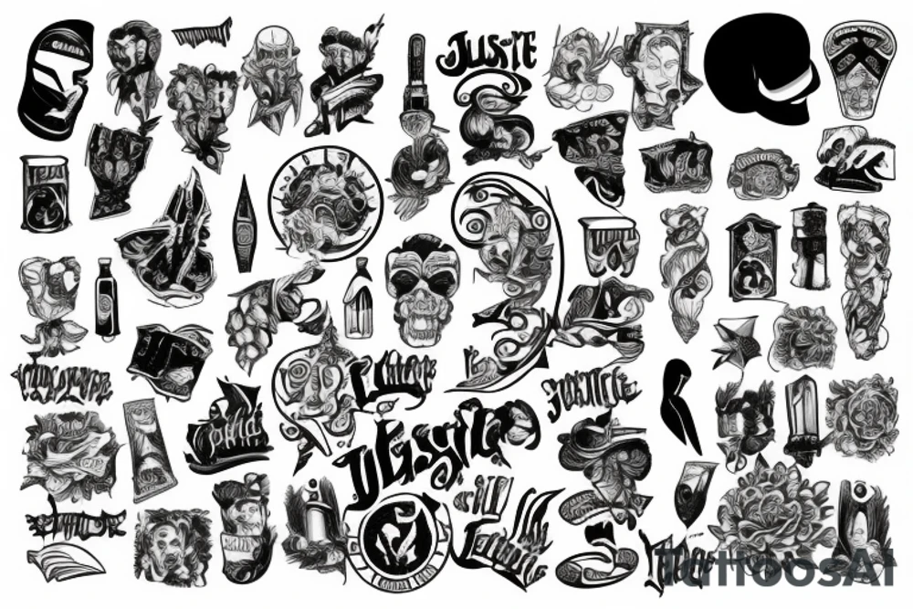 JUSTICE tattoo idea