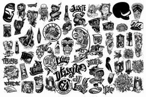 JUSTICE tattoo idea