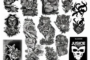 JUSTICE tattoo idea
