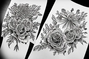 LIGHTNING
FLOWERS tattoo idea