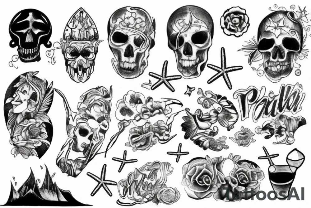 Beach tattoo idea