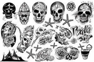 Beach tattoo idea