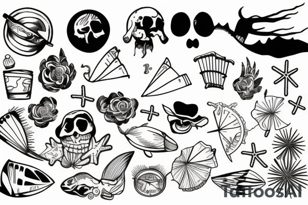 Beach tattoo idea