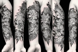 LIGHTNING
FLOWERS tattoo idea