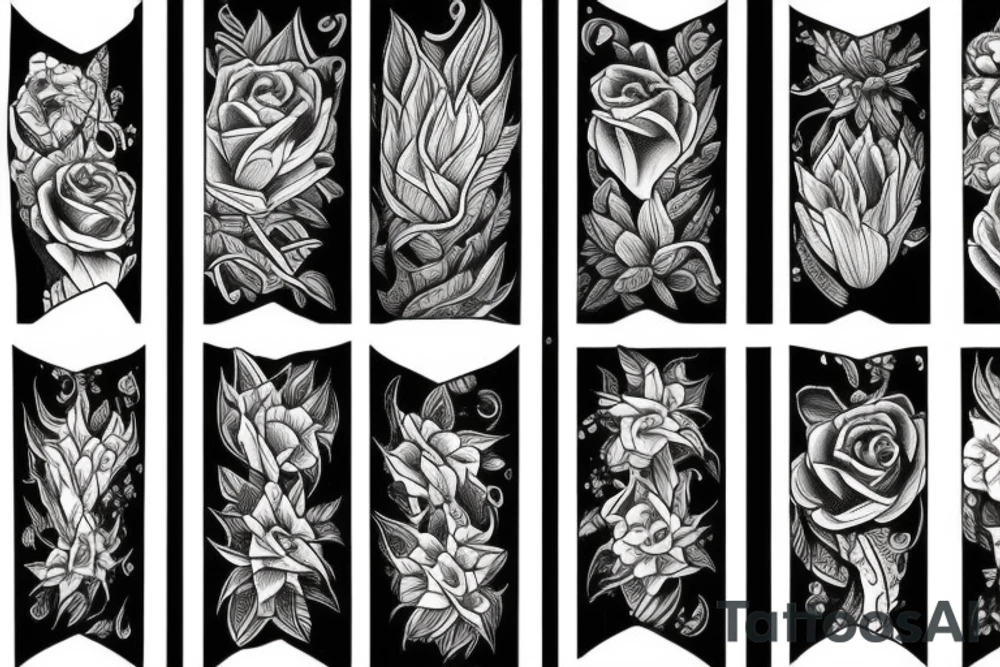 LIGHTNING
FLOWERS tattoo idea