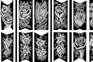LIGHTNING
FLOWERS tattoo idea