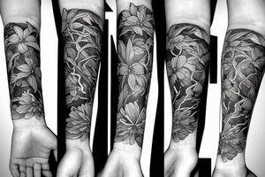LIGHTNING
FLOWERS tattoo idea