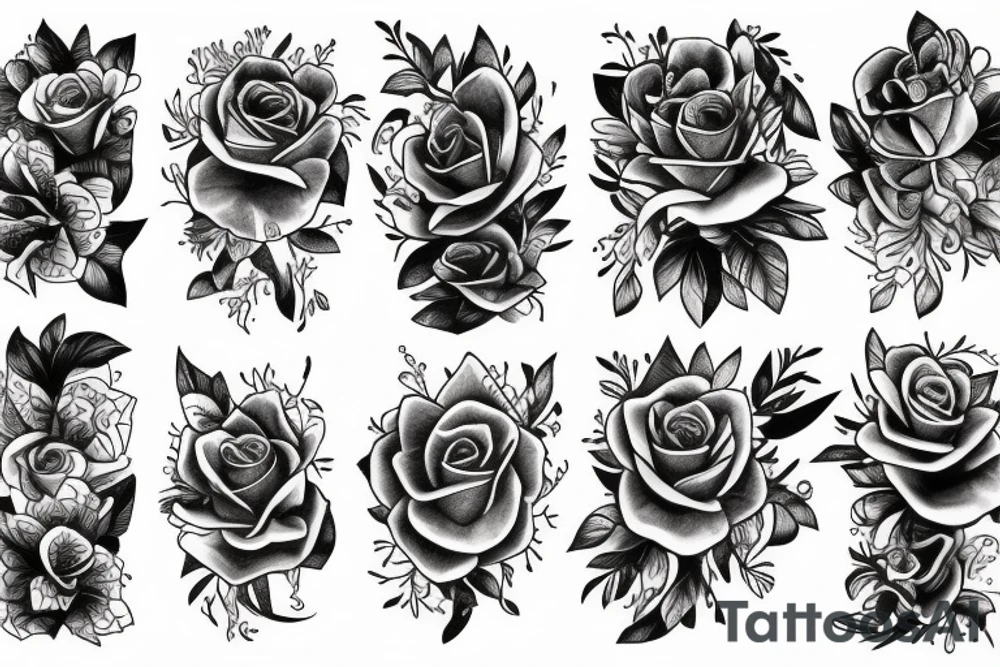 LIGHTNING FLOWERS tattoo idea