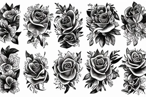 LIGHTNING FLOWERS tattoo idea