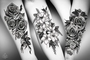 LIGHTNING FLOWERS tattoo idea