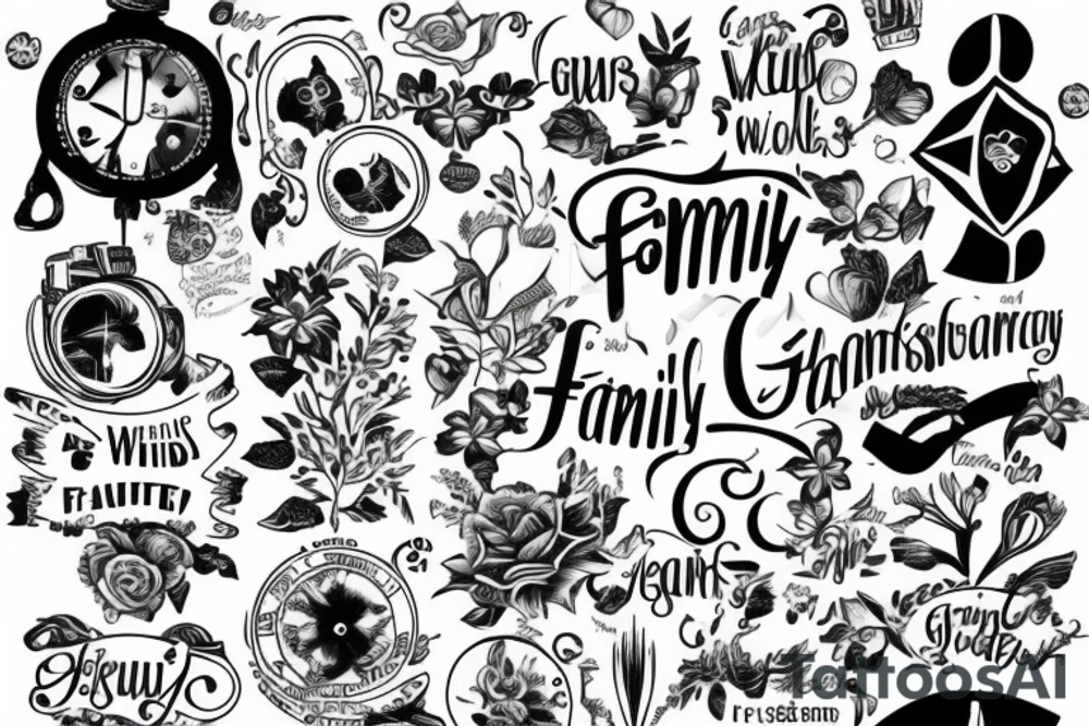 Family is the worlds greatest gift tattoo idea