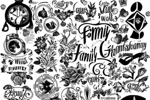 Family is the worlds greatest gift tattoo idea