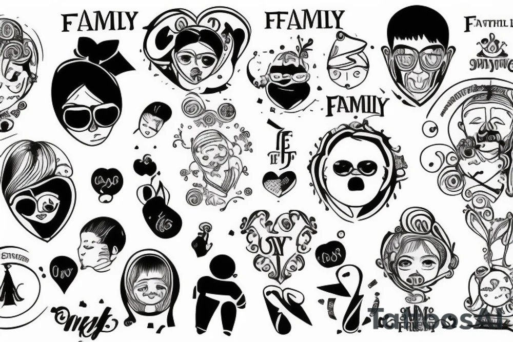 Family is the worlds greatest gift tattoo idea