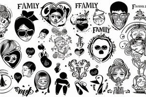 Family is the worlds greatest gift tattoo idea