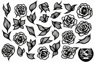 LIGHTNING FLOWERS tattoo idea