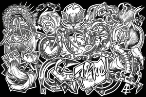chain tattoo idea