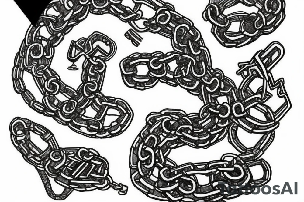 chain tattoo idea