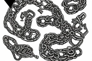 chain tattoo idea