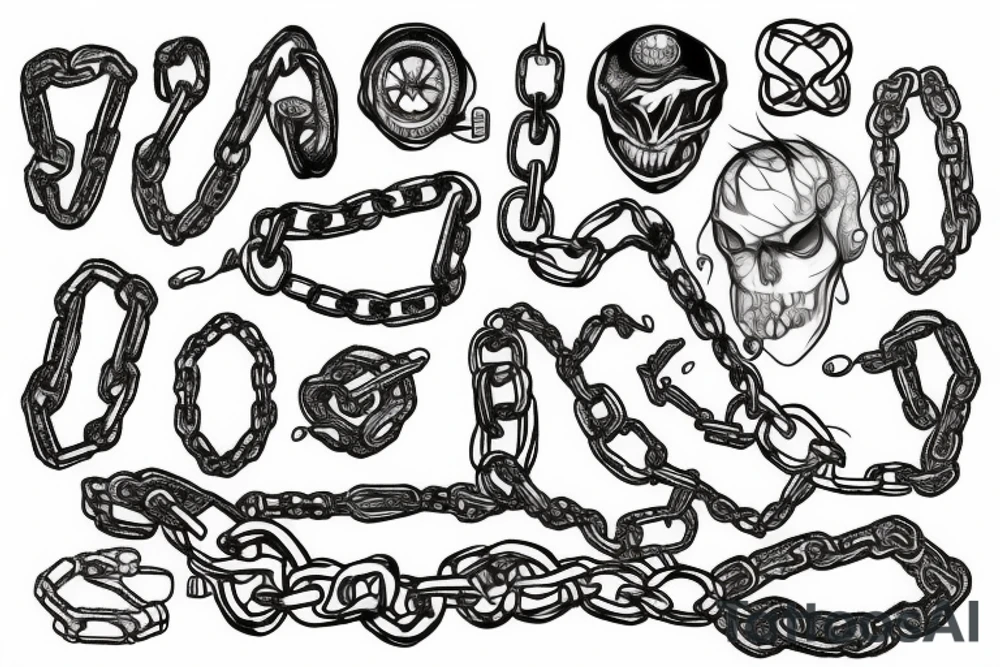 chain tattoo idea