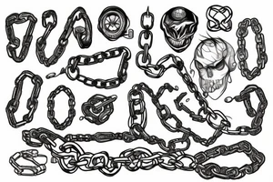 chain tattoo idea