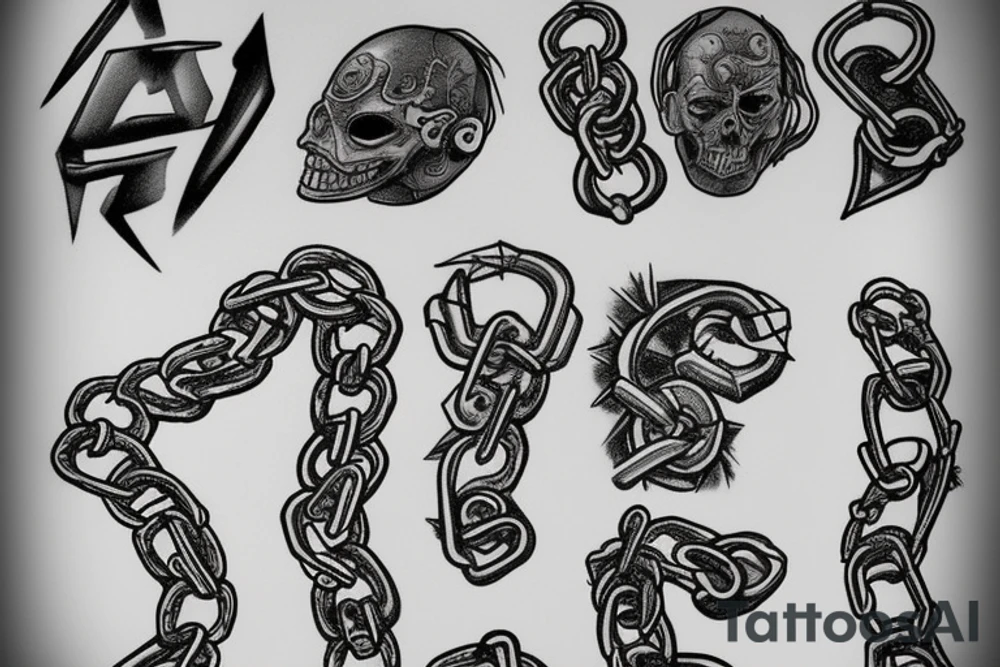 chain tattoo idea