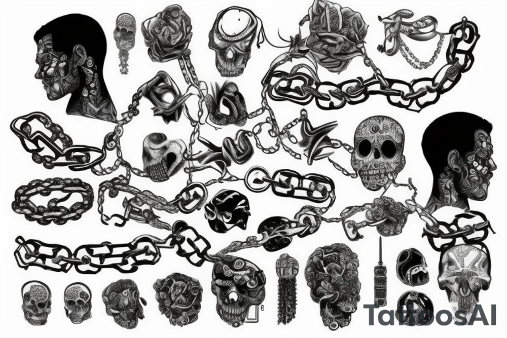 chain tattoo idea