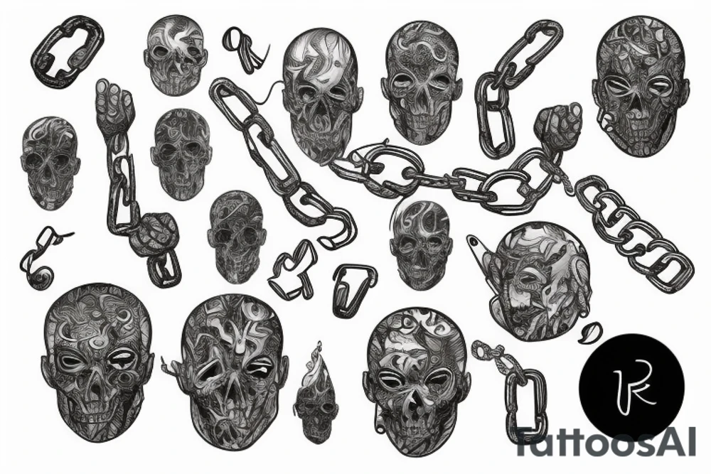 chain tattoo idea
