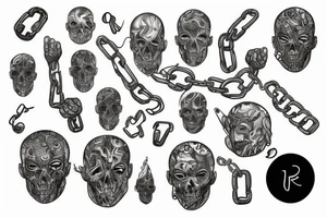 chain tattoo idea