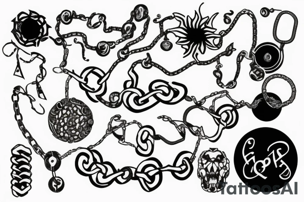 chain tattoo idea
