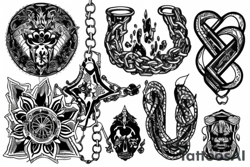 chains tattoo idea