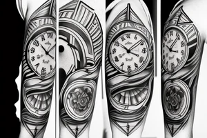 time is running out tattoo idea
