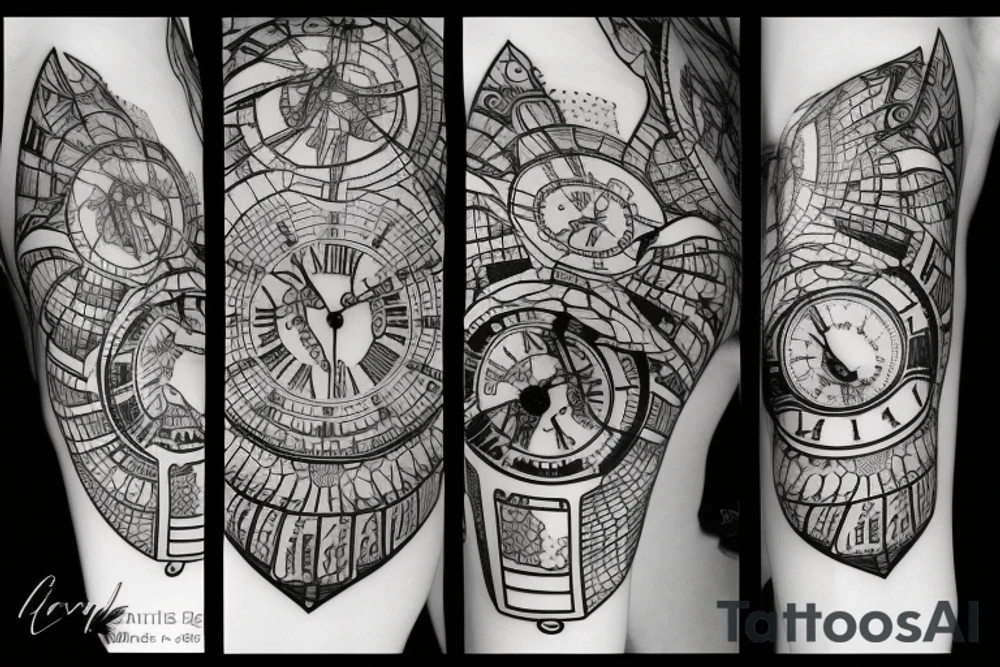 time is running out tattoo idea