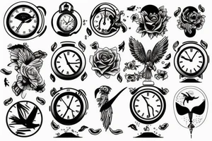 time is running out tattoo idea
