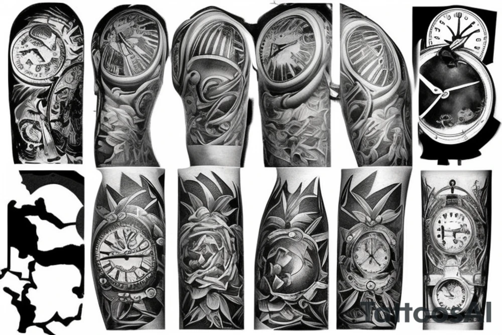 time is running out tattoo idea